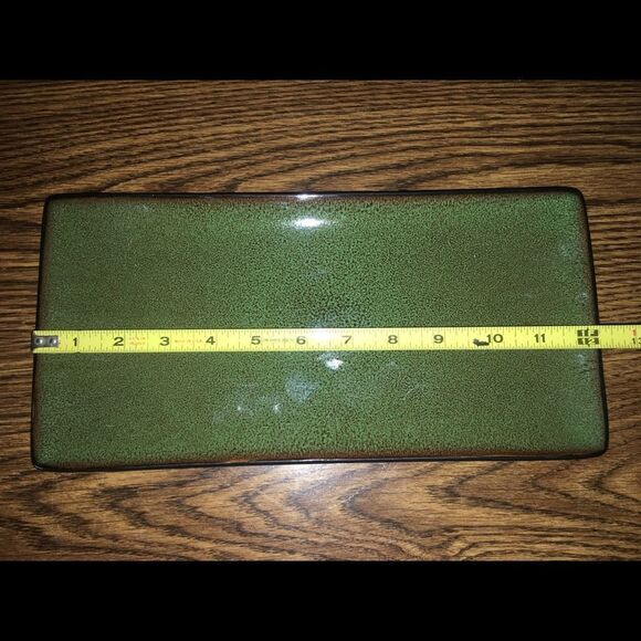 Gabbay Pottery Serving Tray Green Fusion Wasabi - Picture 6 of 9